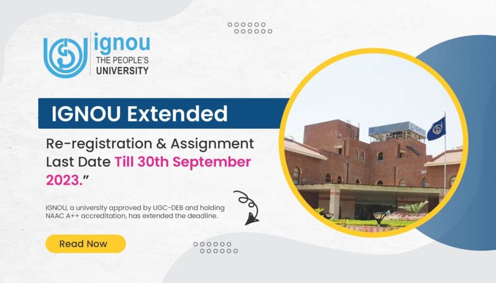 ignou re registration and assignment