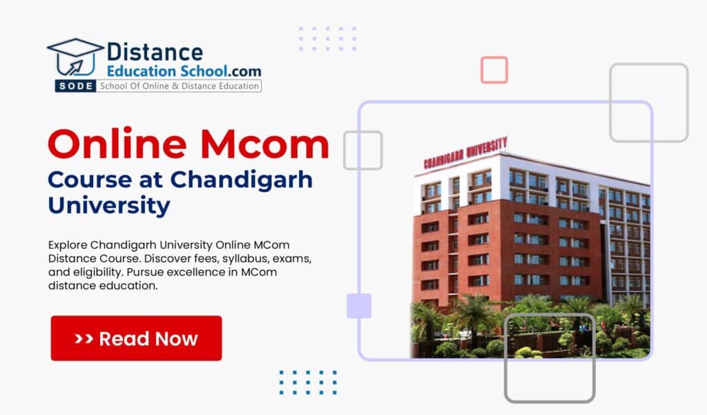 Online MCom Course Banner
