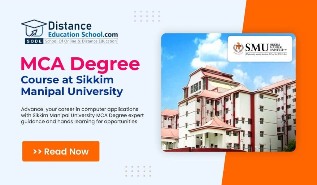 MCA Degree Course at Sikkim Manipal University