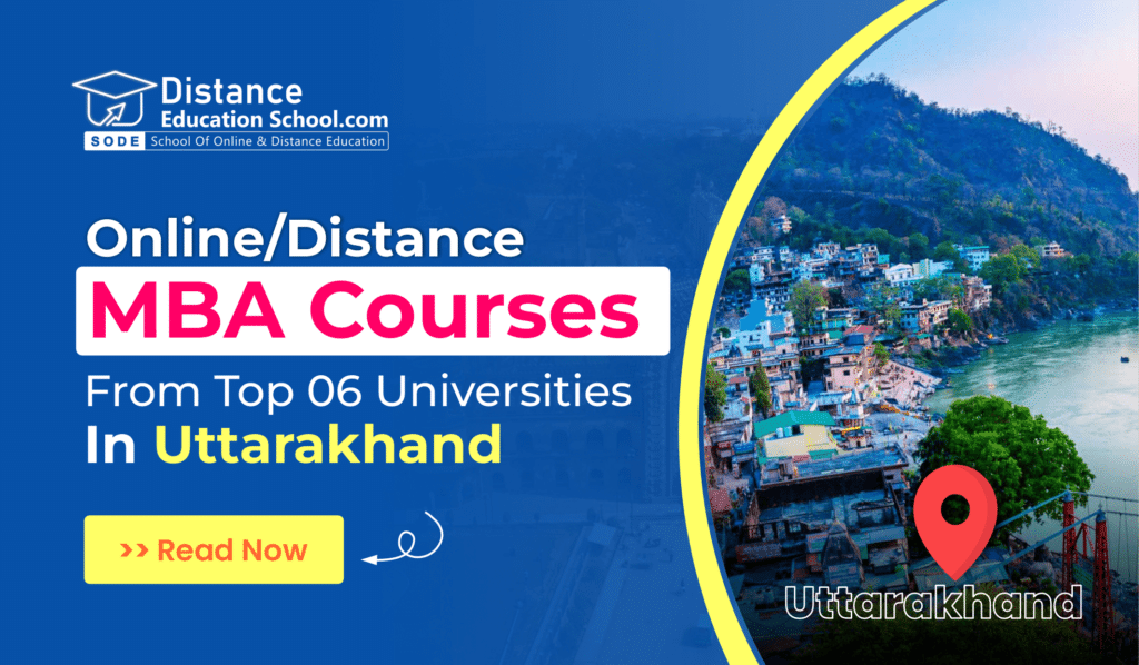 online/distance mba courses in Uttarakhand Universities