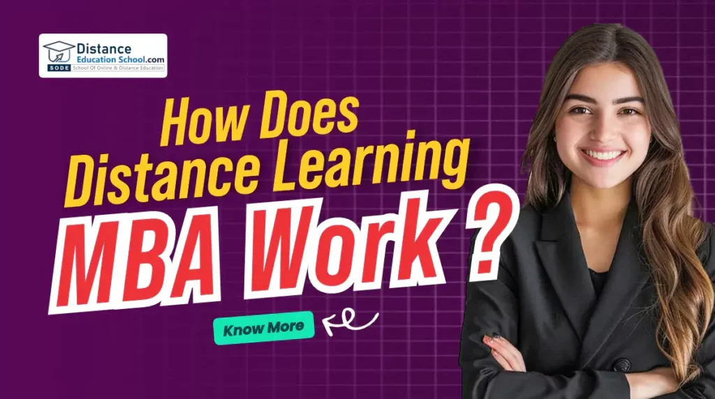 how does mba distance learning work?