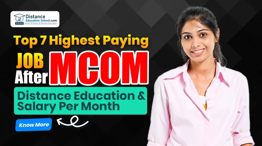 Job after Mcom