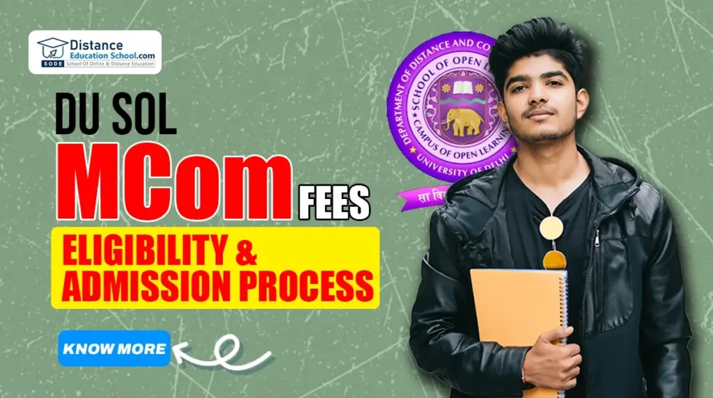 DU SOL MCom Fees