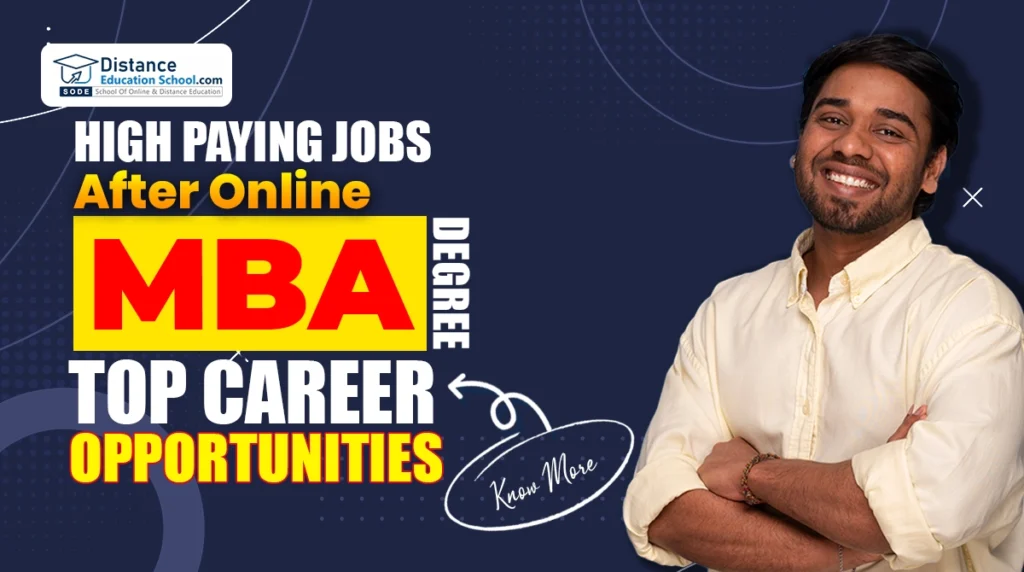 high paying jobs online mba