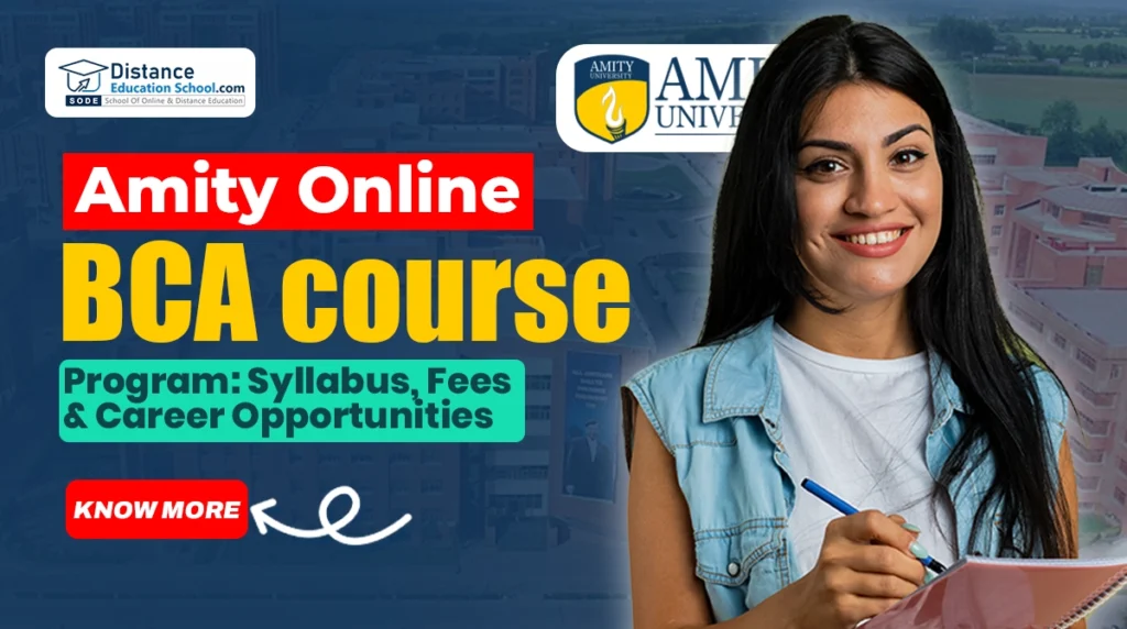 amity online bca course