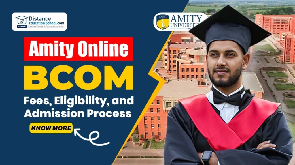 amity online bcom degree