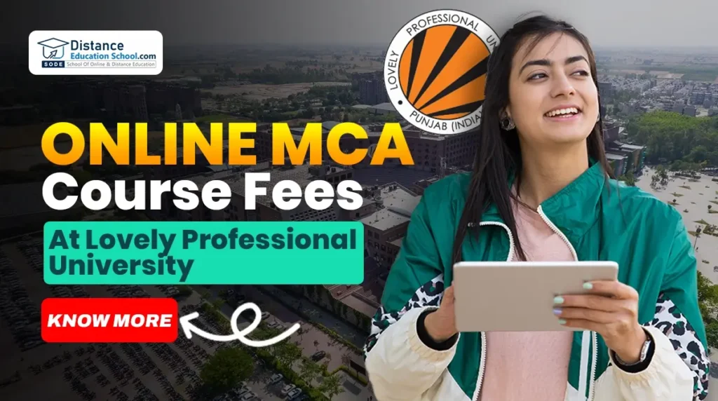 Online MCA Course Fee At Lovely Professional University