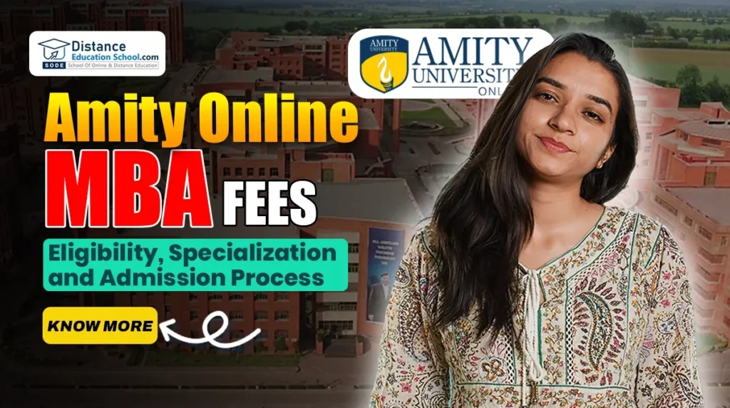 amity online mba fees