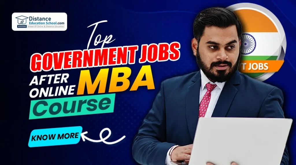 Top Government Jobs After Online MBA Course