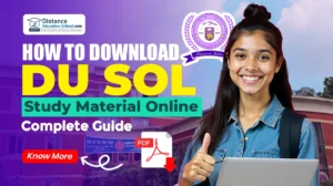 How to Download DU SOL Study Material Online