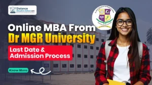 Online MBA From Dr MGR University, July 2025 Session