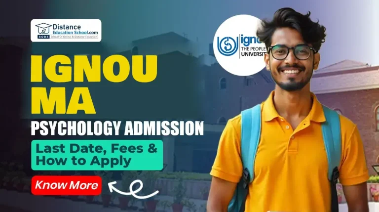 IGNOU MA Psychology Admission