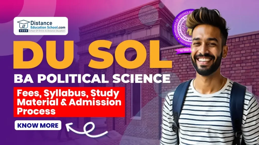 DU SOL BA Political Science Fees