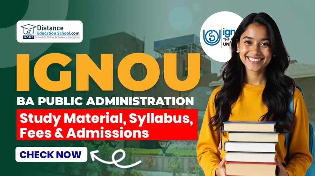 IGNOU BA Public Administration Study Material