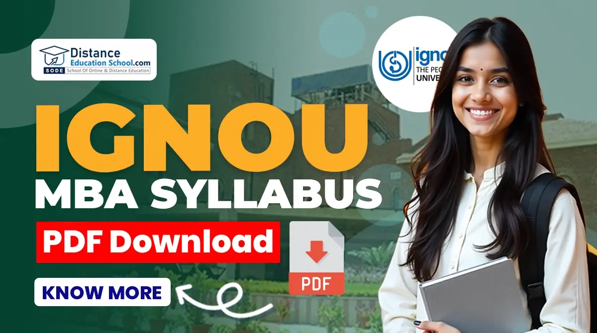 IGNOU MBA Syllabus PDF Download