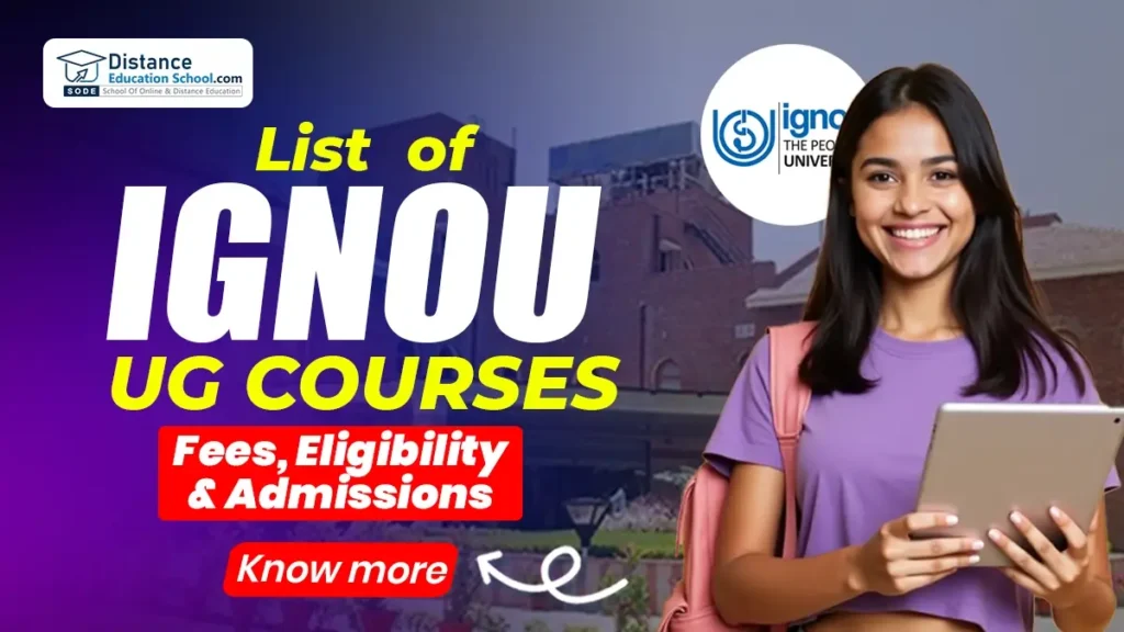 List of IGNOU UG Courses