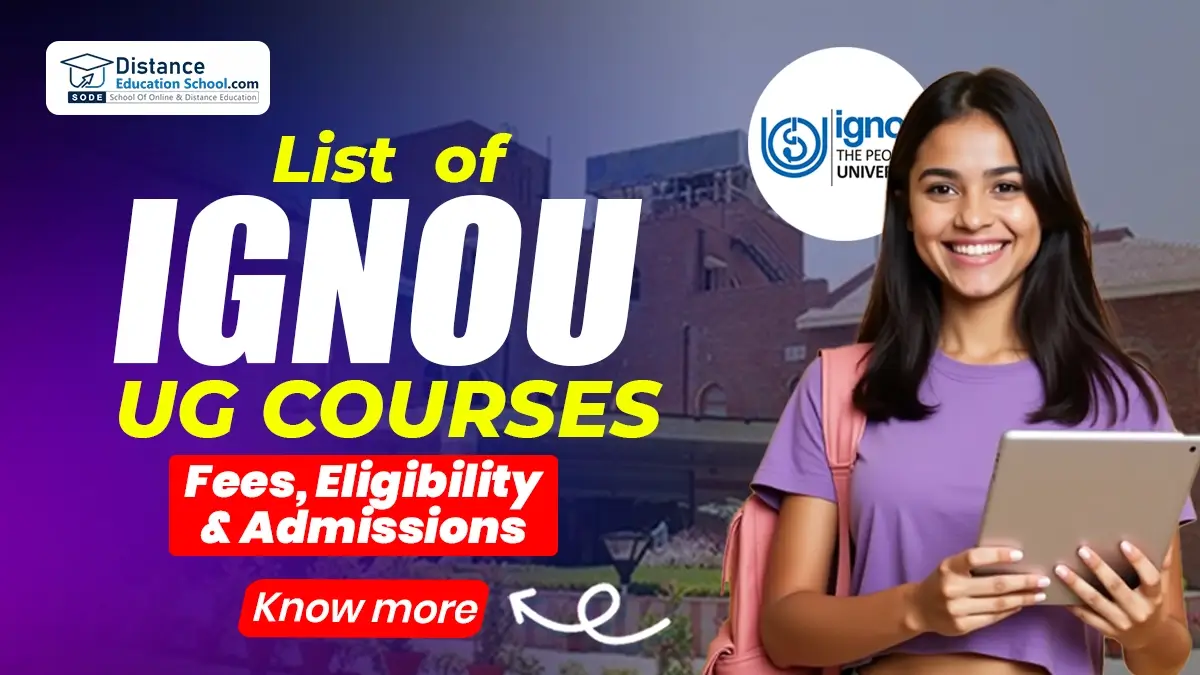 List of IGNOU UG Courses