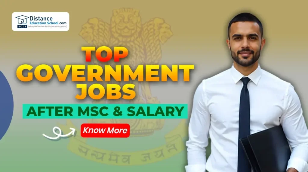 Top Government Jobs After MSc & Salary in India