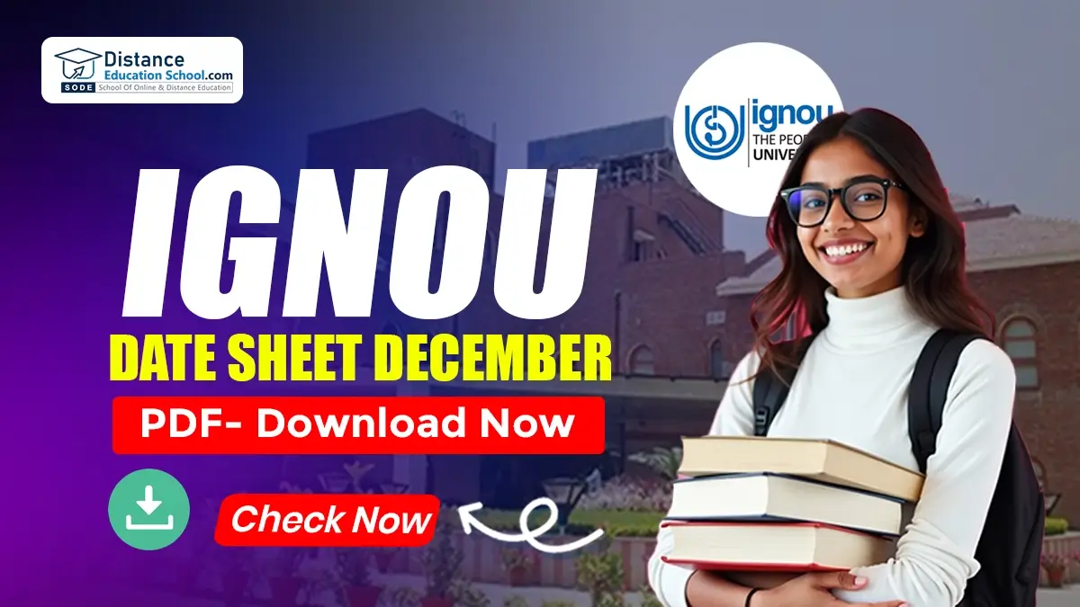 IGNOU Date sheet December 2025