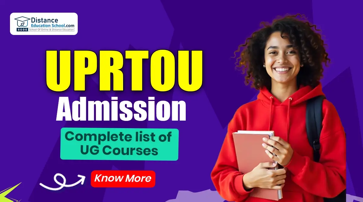 UPRTOU Admission Complete list of UG Courses